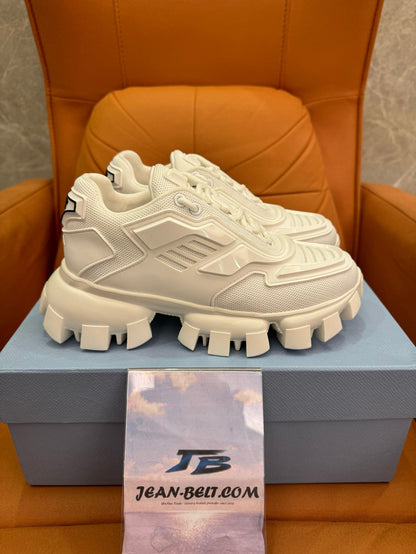 Prada Cloudbust Thunder all-white chunky sneakers