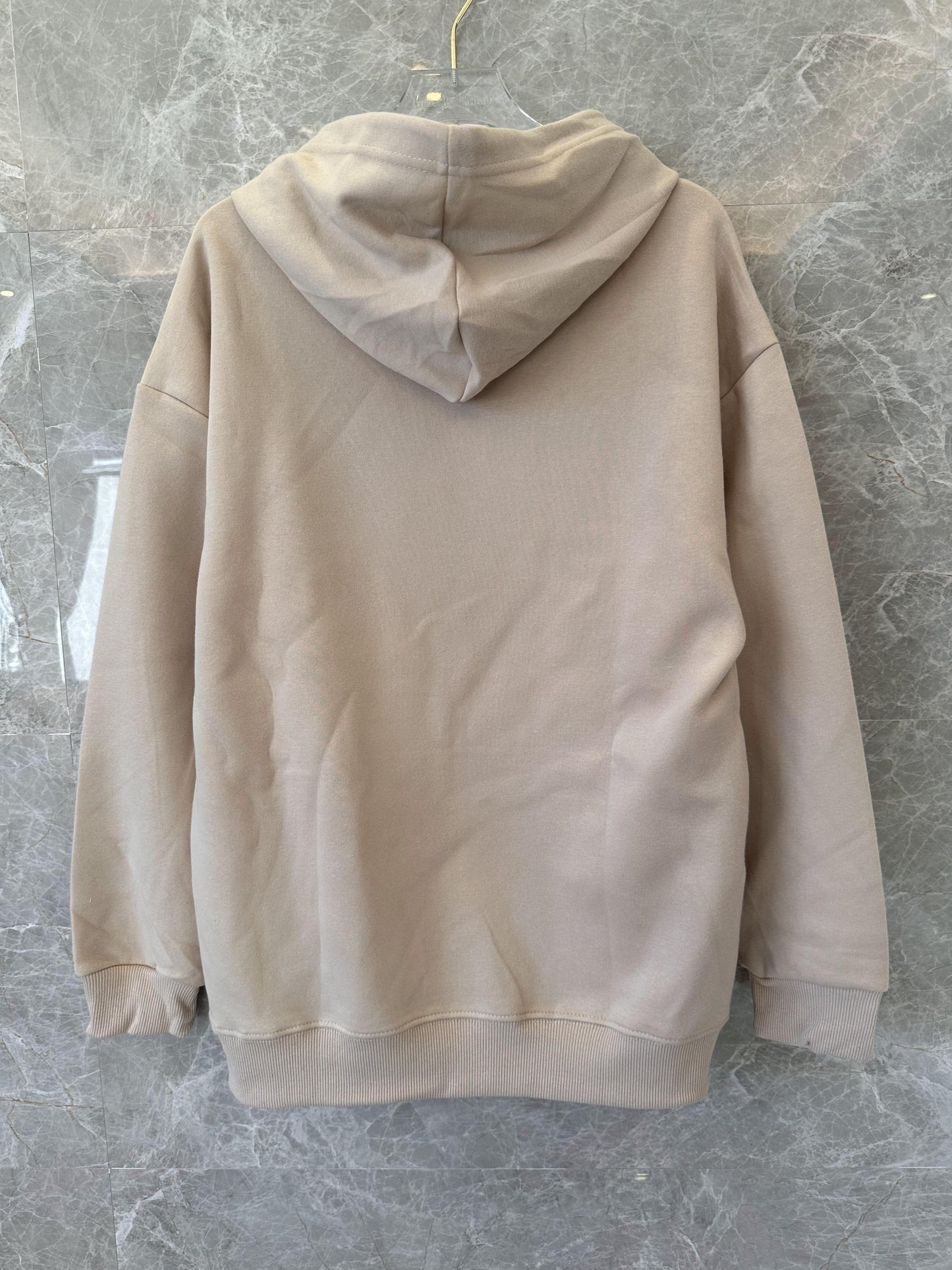 Hermès beige hoodie with embroidered horse and "H" monogram