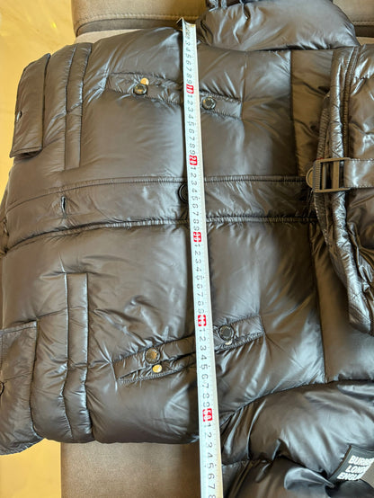 Burberry black puffer jacket with hood