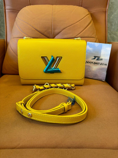 Louis Vuitton twist pm epi yellow shoulder and crossbody bags