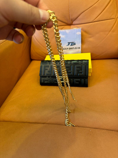 [3A Quality]Fendi by marc jacobs baguette continental wallet with chain