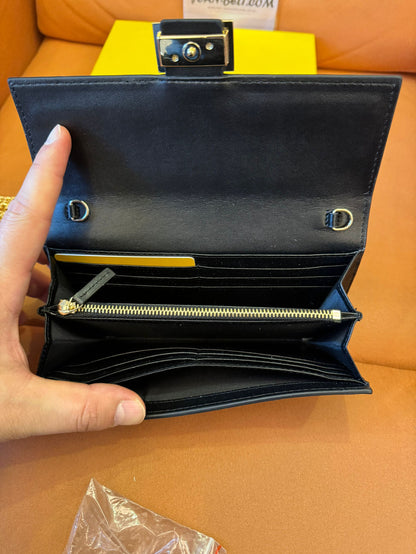 [3A Quality]Fendi by marc jacobs baguette continental wallet with chain