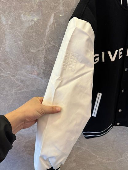 Givenchy varsity jacket - black and white