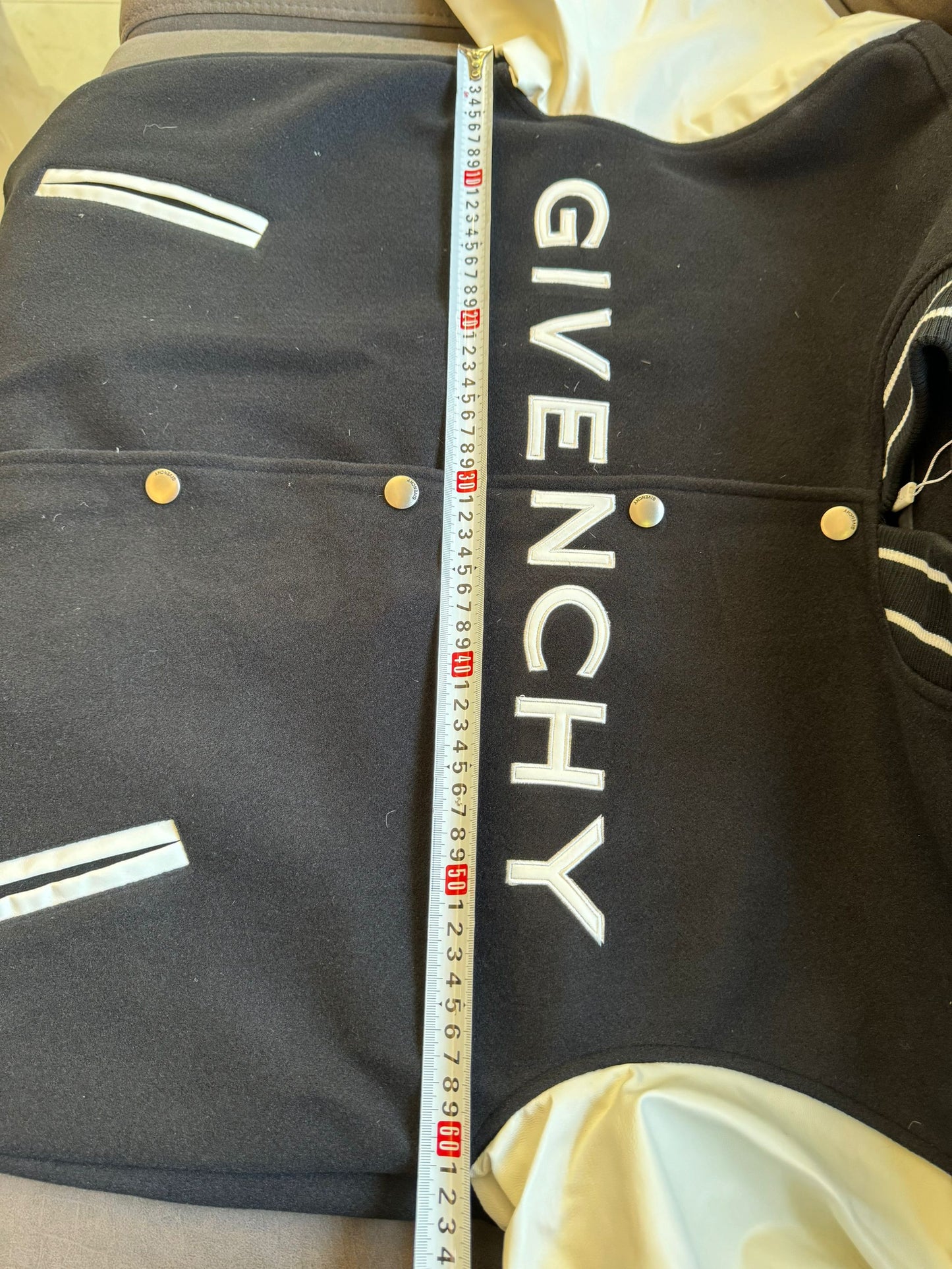 Givenchy varsity jacket - black and white