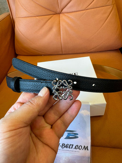 Loewe Anagram thin leather belt