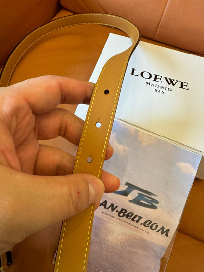 Loewe Anagram thin leather belt