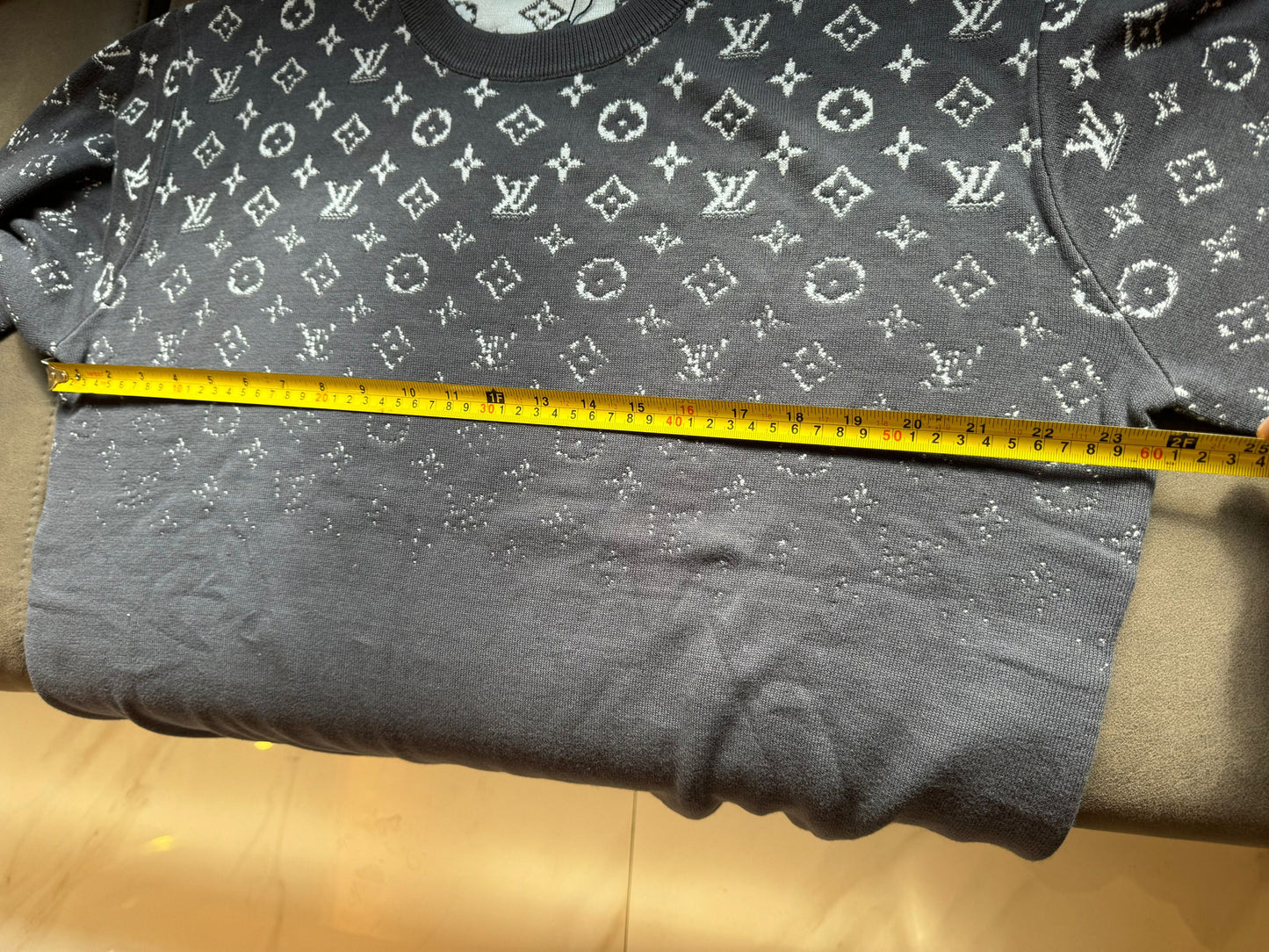 Louis Vuitton monogram gradient knit sweater