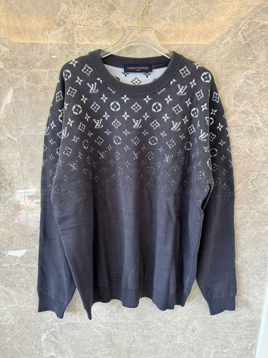 Louis Vuitton monogram gradient knit sweater