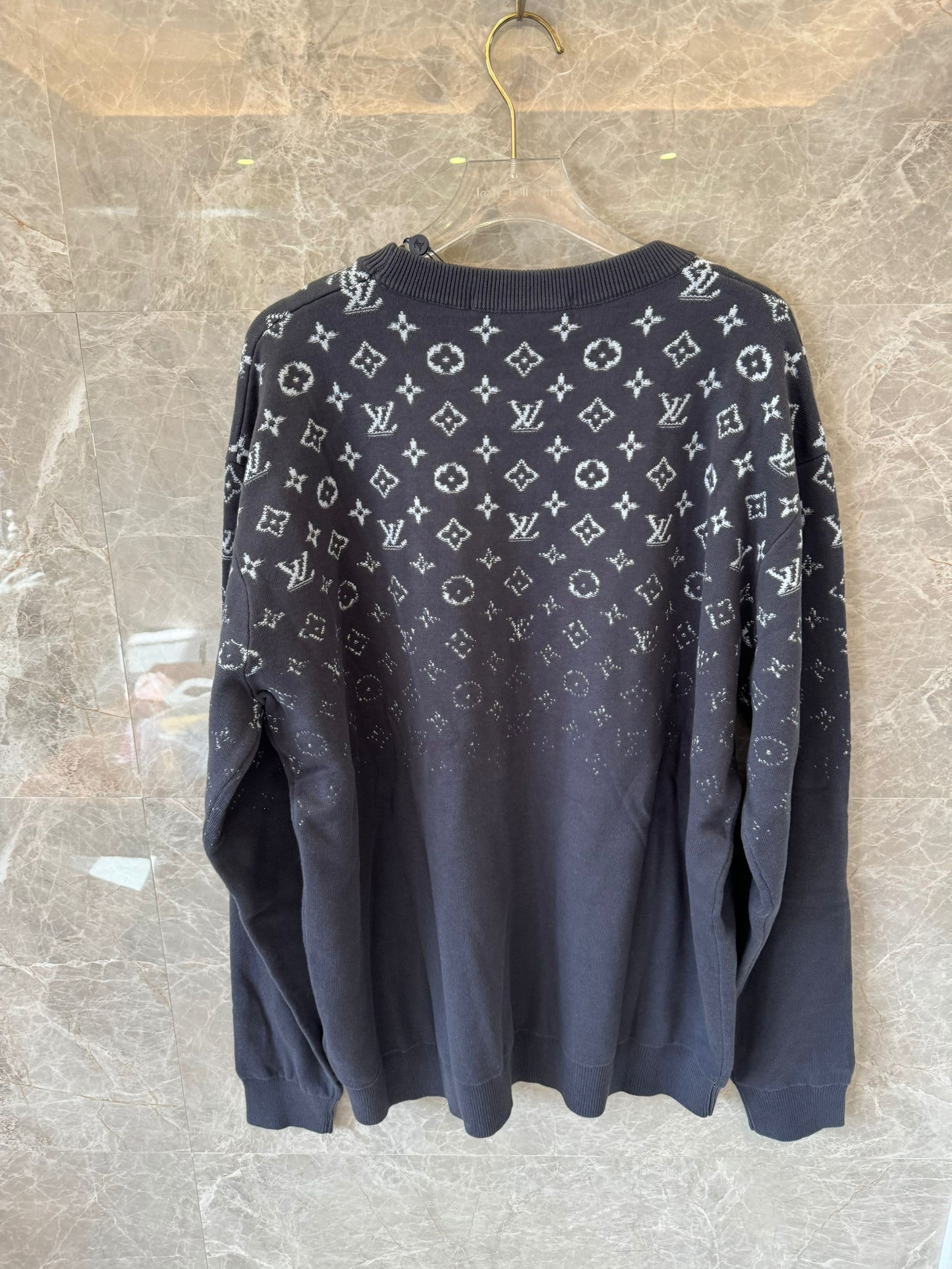 Louis Vuitton monogram gradient knit sweater