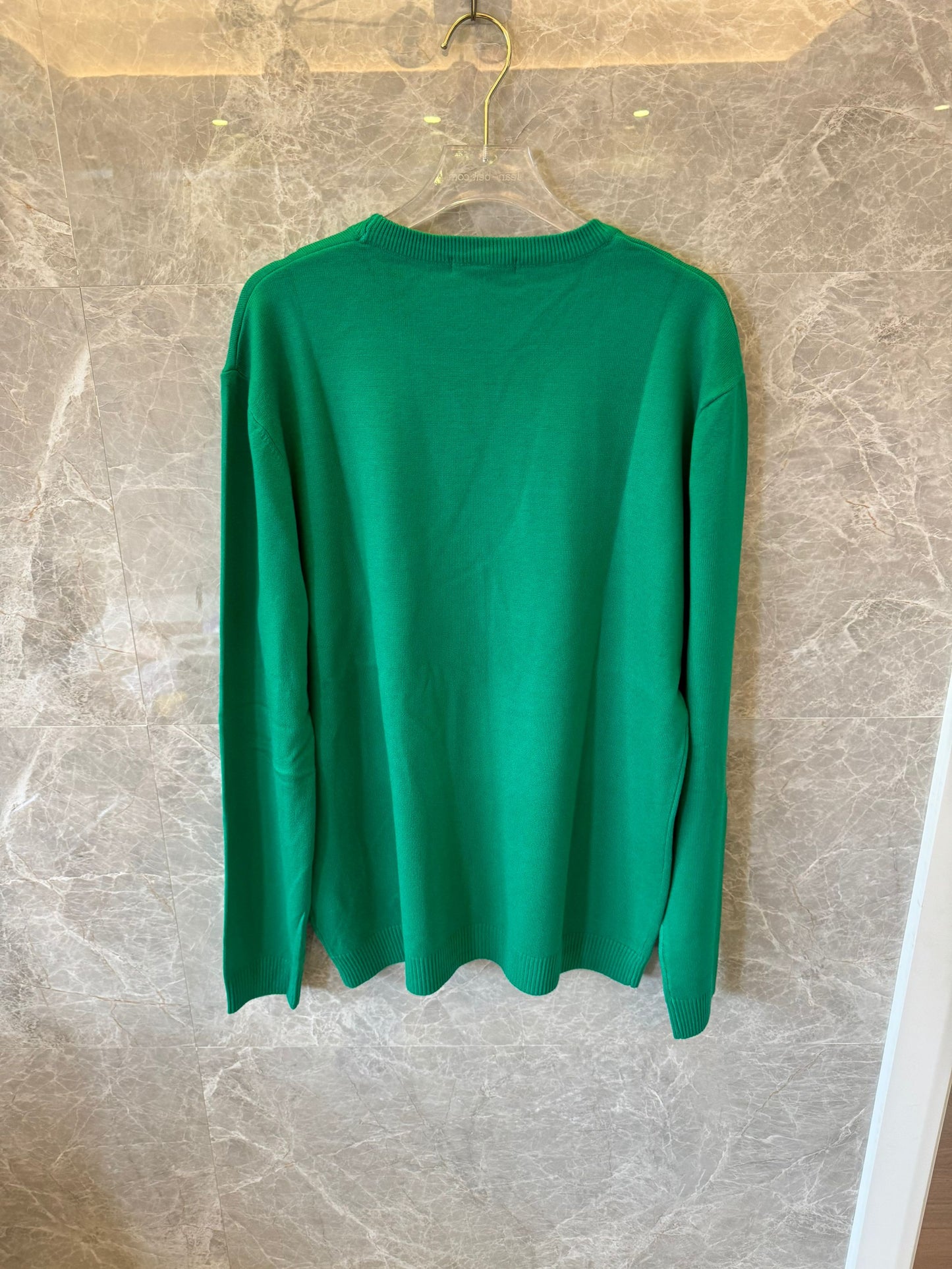 Gucci green logo knit sweater