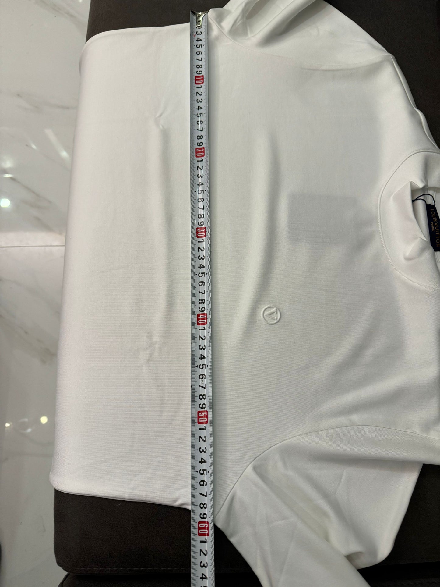 Louis Vuitton minimalist long-sleeve tee in white and black