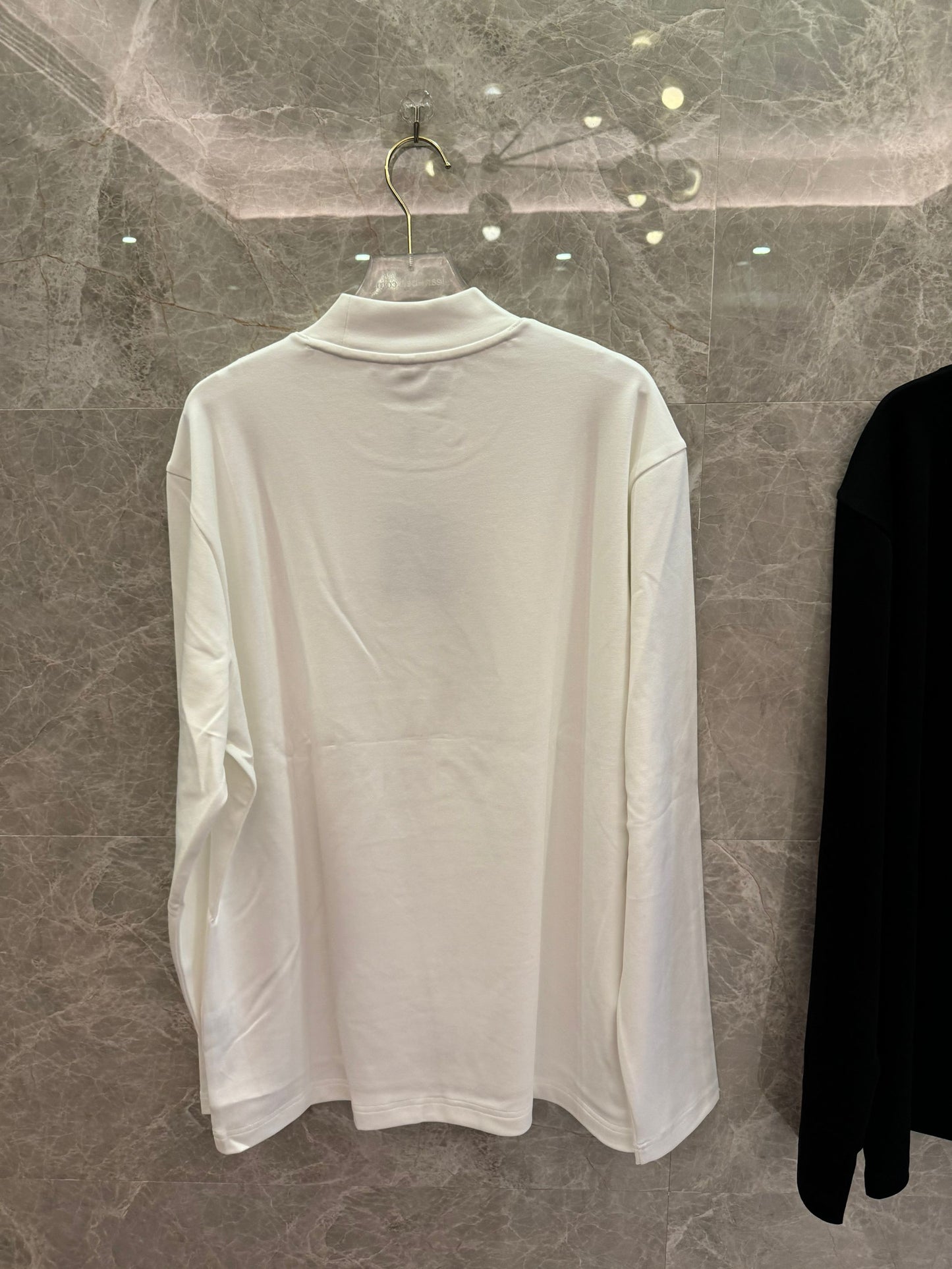 Louis Vuitton minimalist long-sleeve tee in white and black