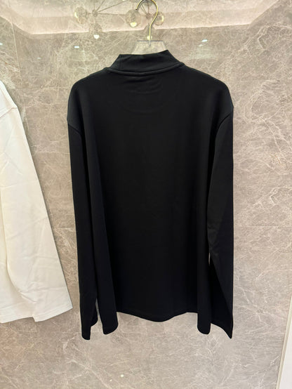 Louis Vuitton minimalist long-sleeve tee in white and black