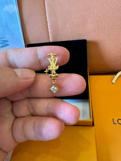 Louis Vuitton LV initials drop earrings