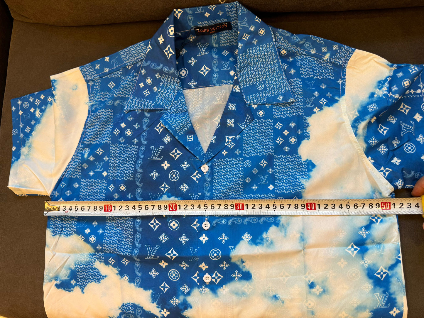 Louis Vuitton blue sky short-sleeve shirt