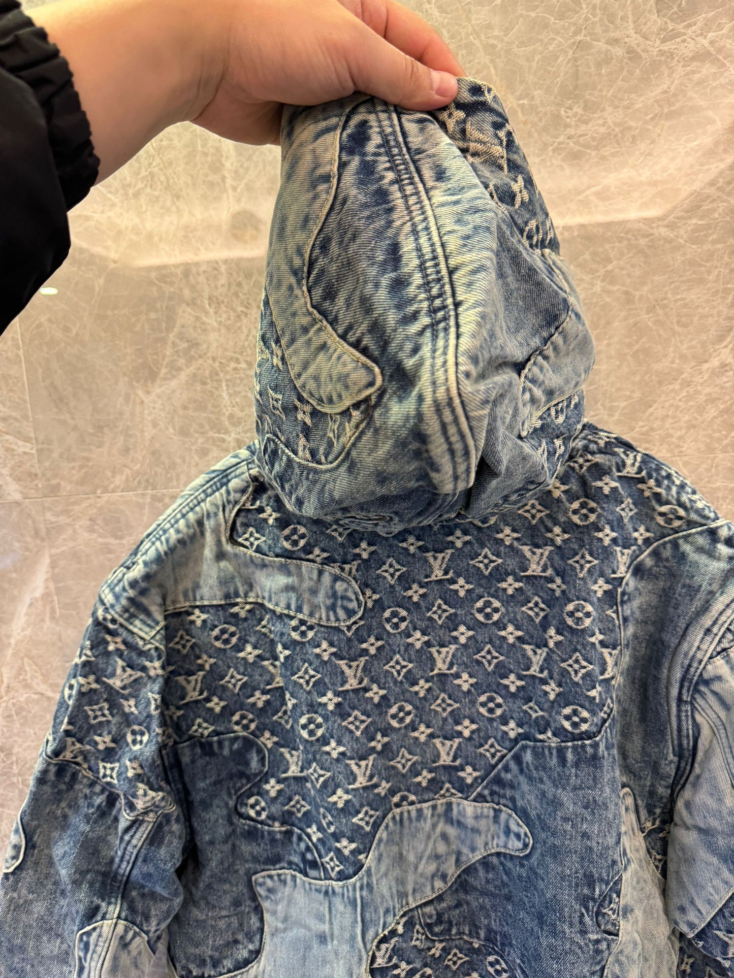 Louis Vuitton patchwork denim jacket