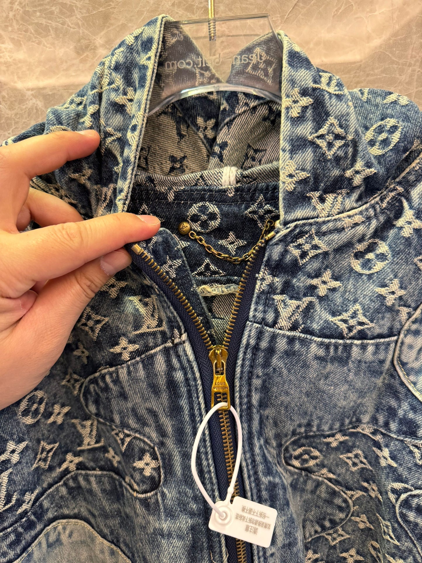 Louis Vuitton patchwork denim jacket