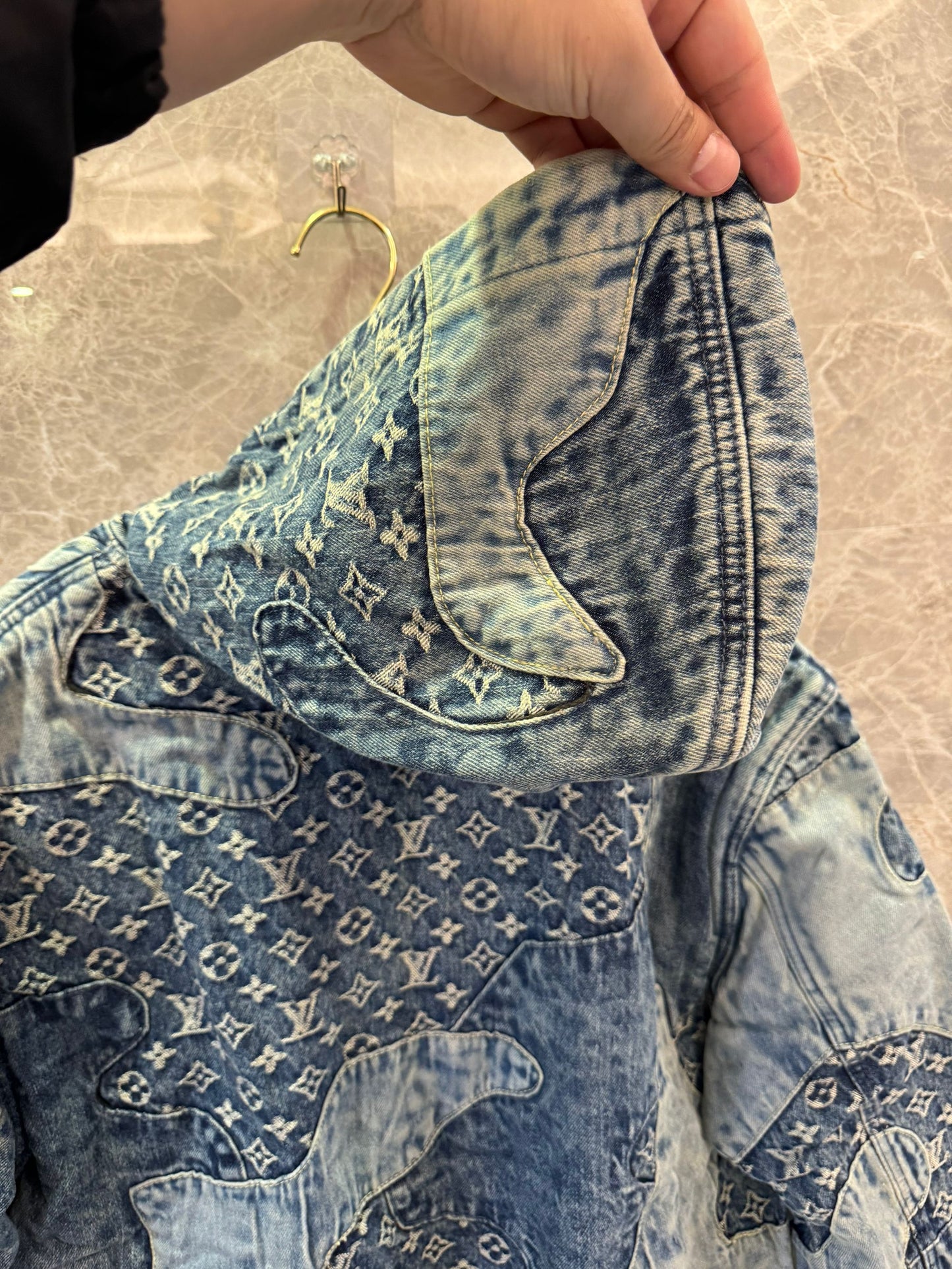 Louis Vuitton patchwork denim jacket