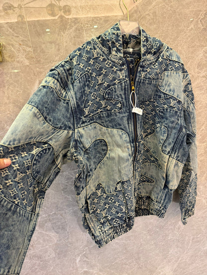 Louis Vuitton patchwork denim jacket