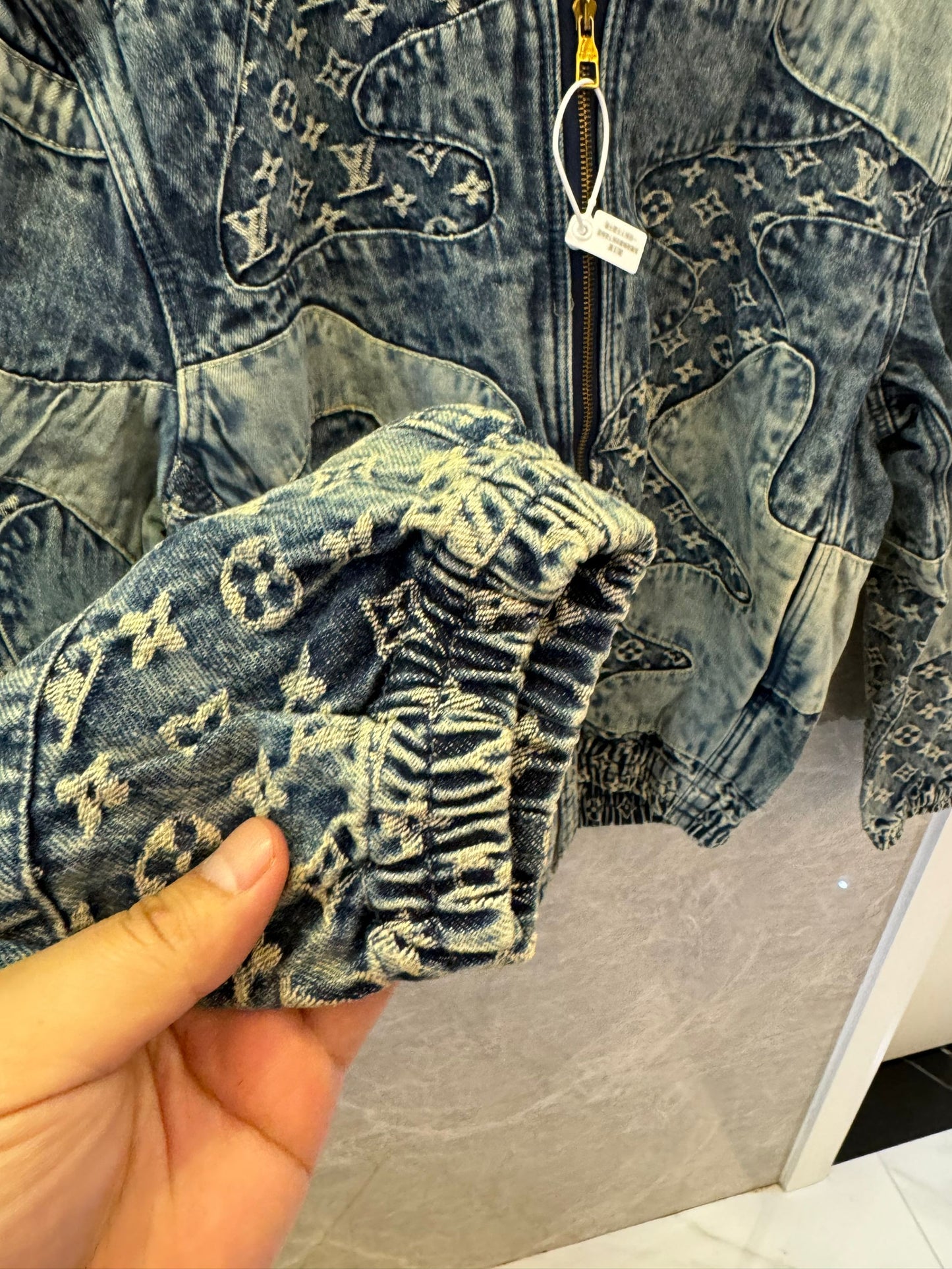 Louis Vuitton patchwork denim jacket