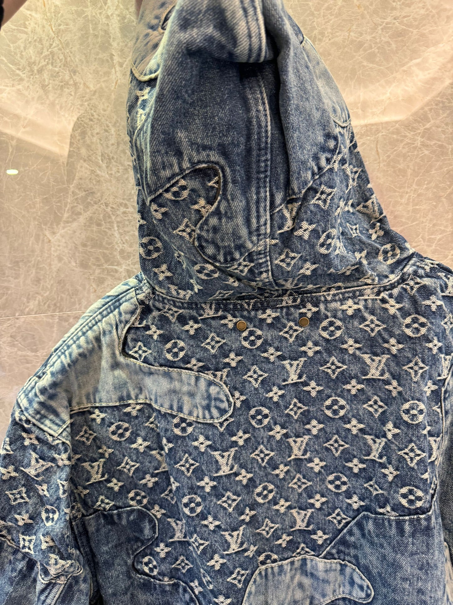 Louis Vuitton patchwork denim jacket