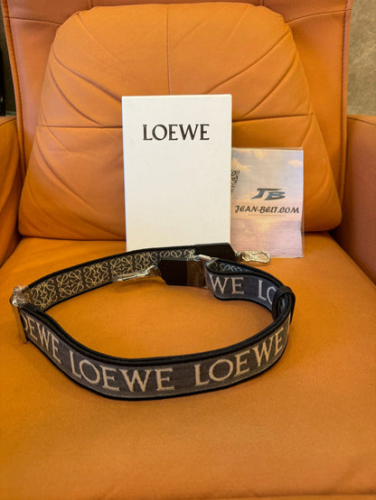 Loewe canvas belt with logo detailing