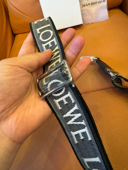 Loewe canvas belt with logo detailing