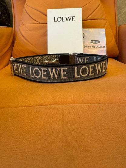 Loewe canvas belt with logo detailing