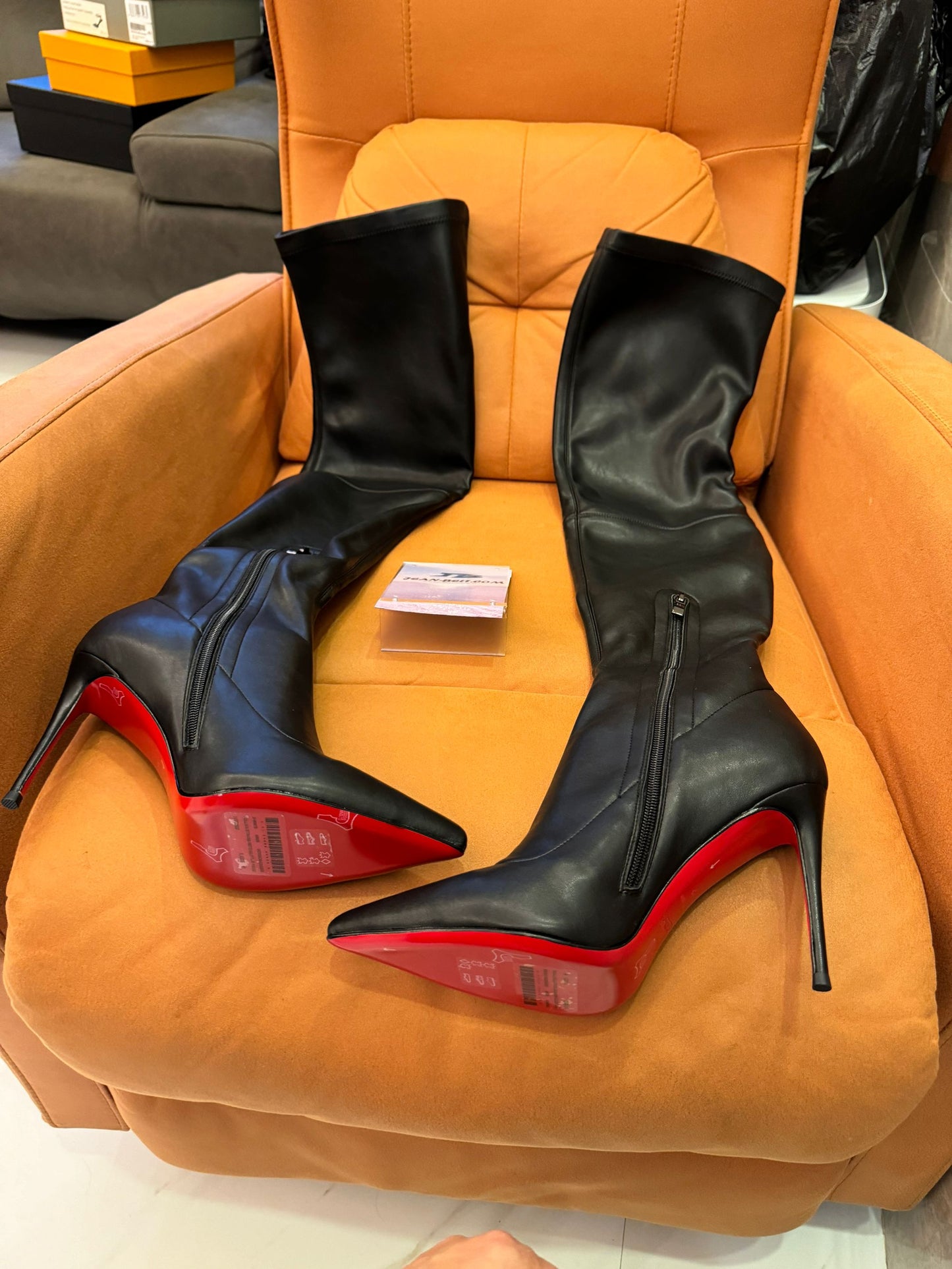 Christian Louboutin Eleonor Botta 85 knee-high boots in calf leather