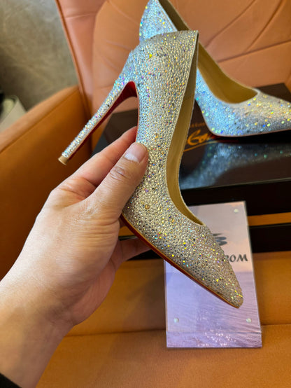 Christian Louboutin pigalle glitter heels