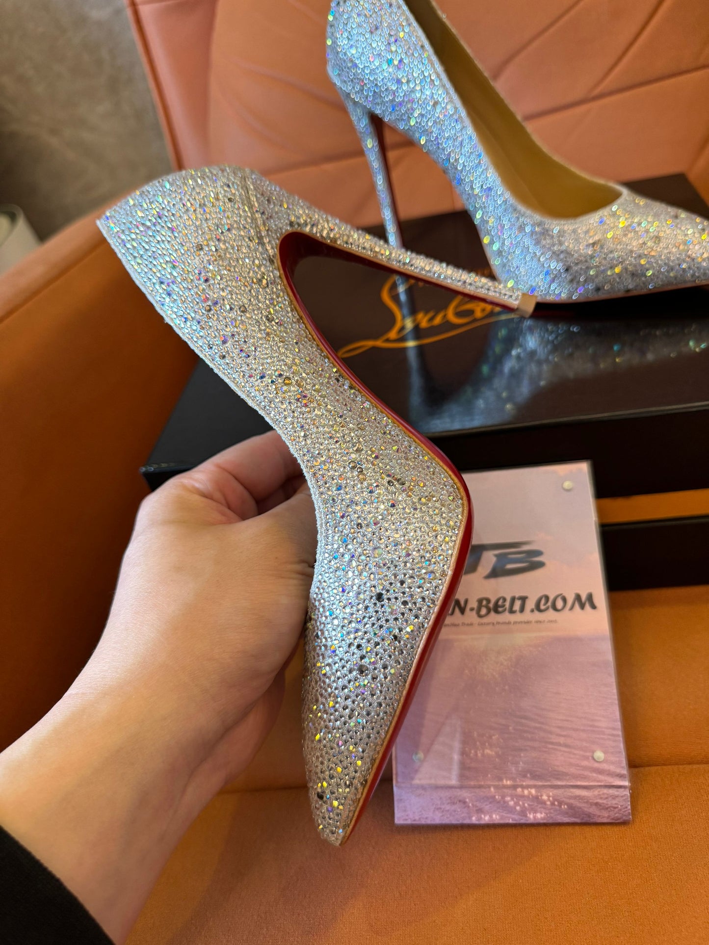 Christian Louboutin pigalle glitter heels