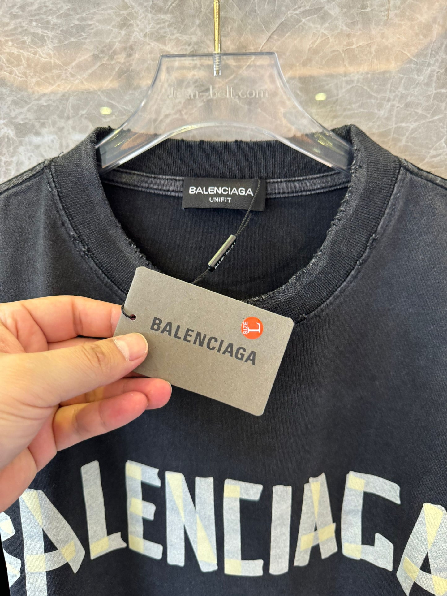 Balenciaga oversized t-shirts in vintage washed effect