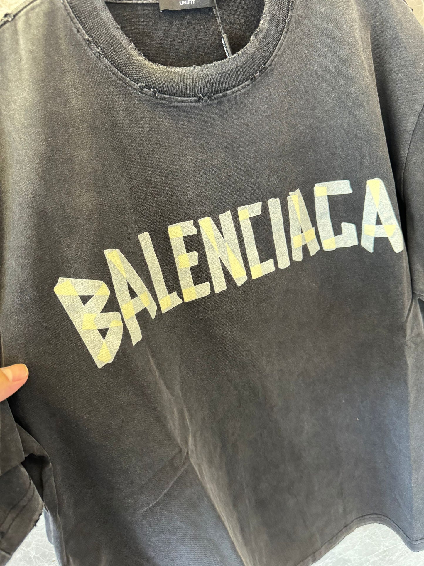 Balenciaga oversized t-shirts in vintage washed effect