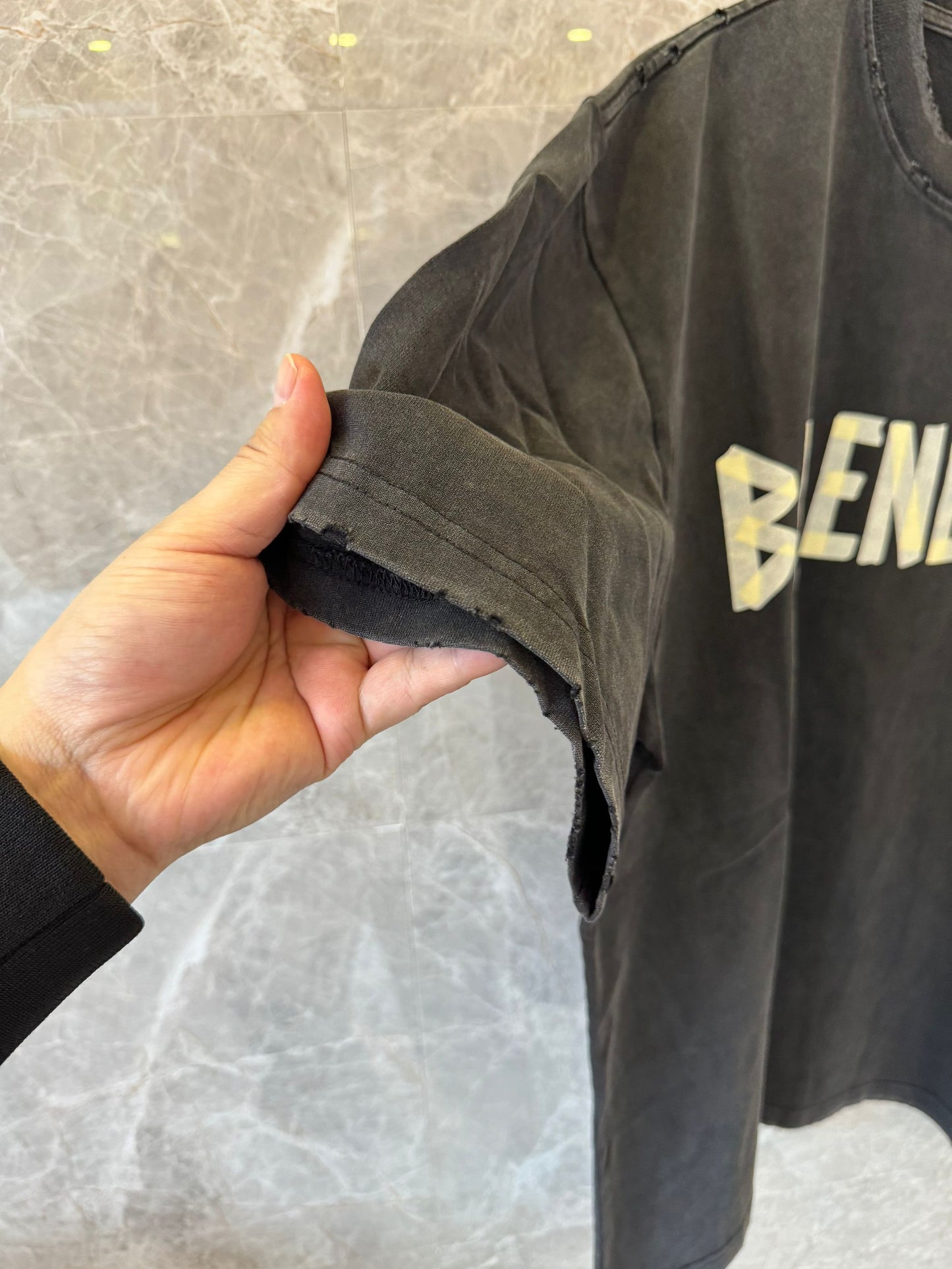 Balenciaga oversized t-shirts in vintage washed effect