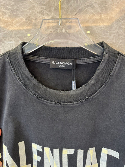 Balenciaga oversized t-shirts in vintage washed effect