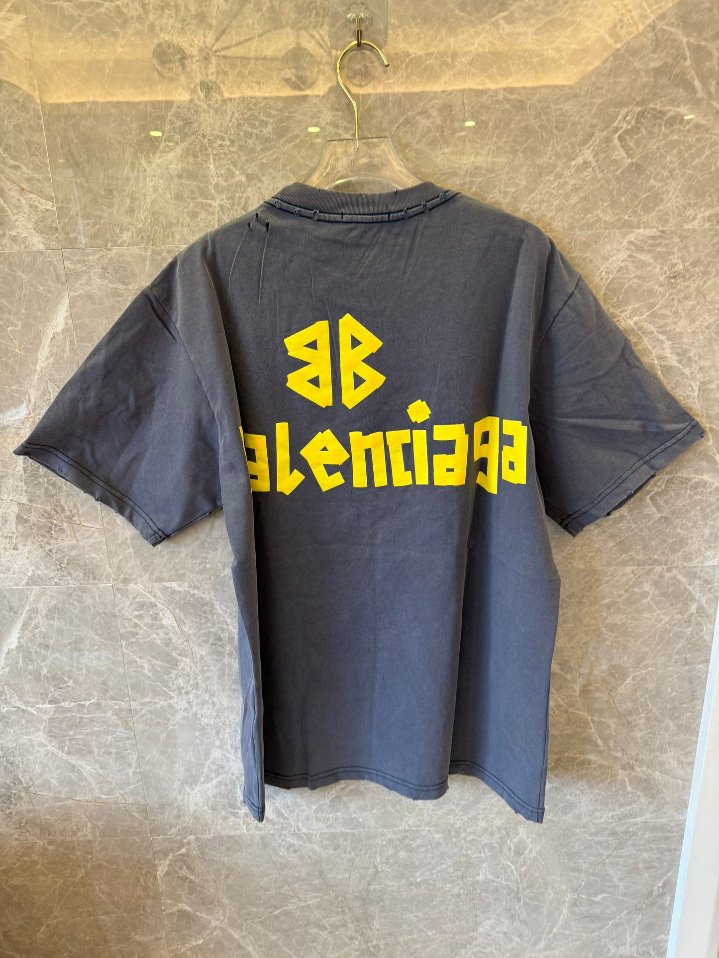 Balenciaga oversized t-shirts in vintage washed effect