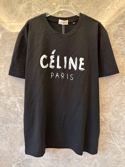 Celine paris black tee