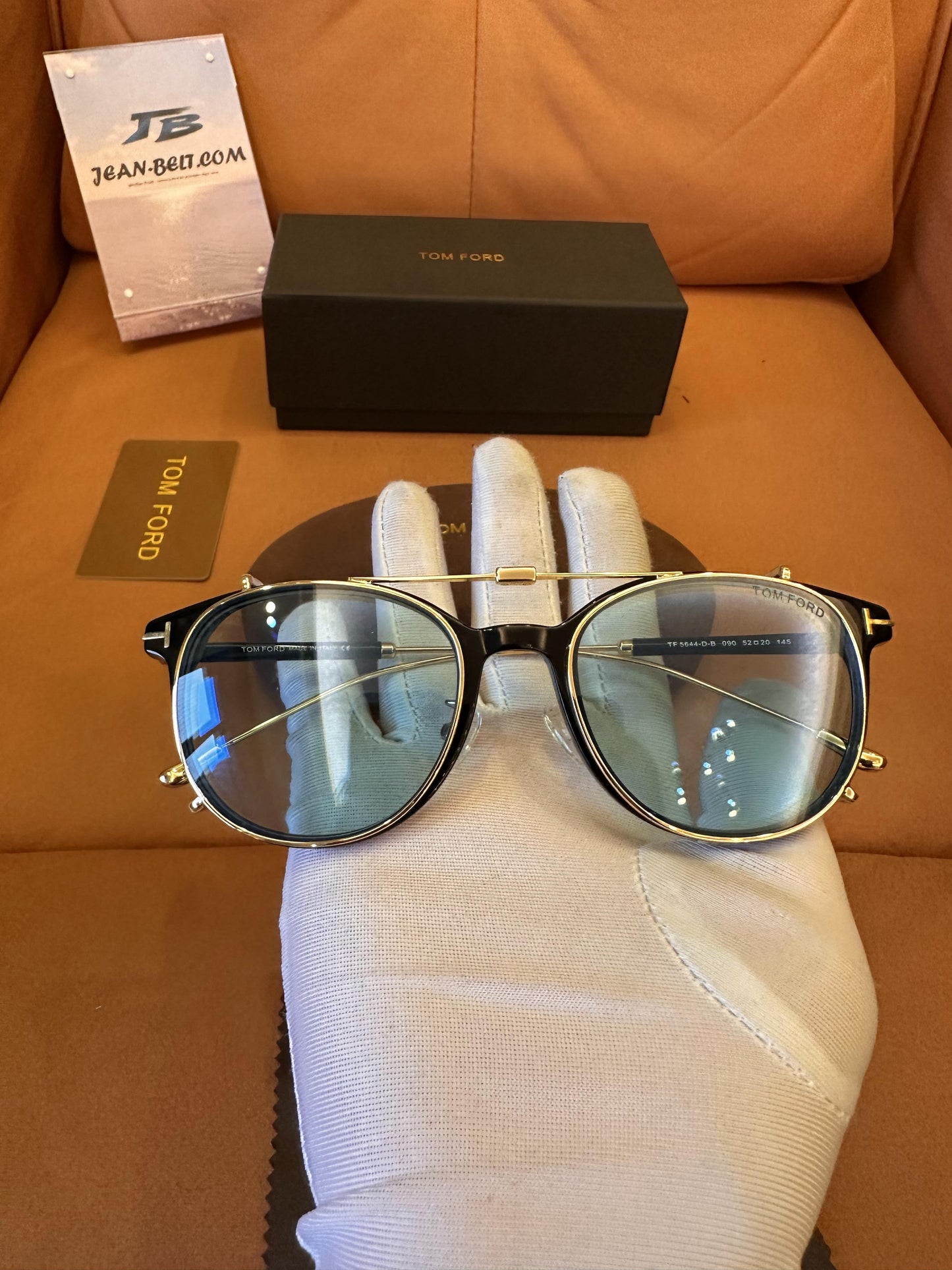 Tom Ford blue lens round sunglasses