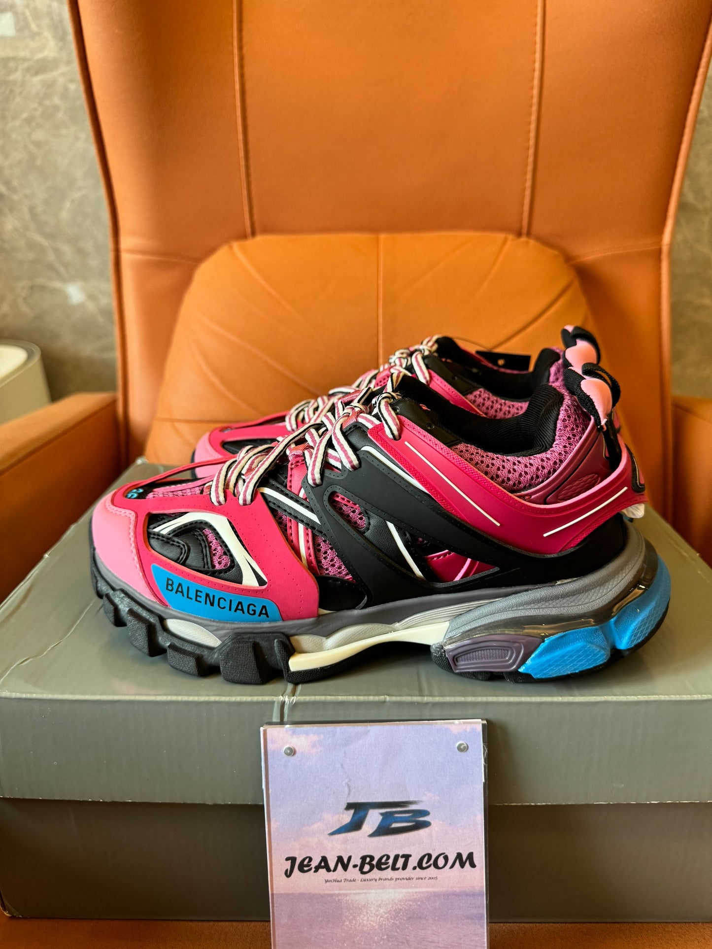 Balenciaga Track 2 sneakers pink/black/blue"