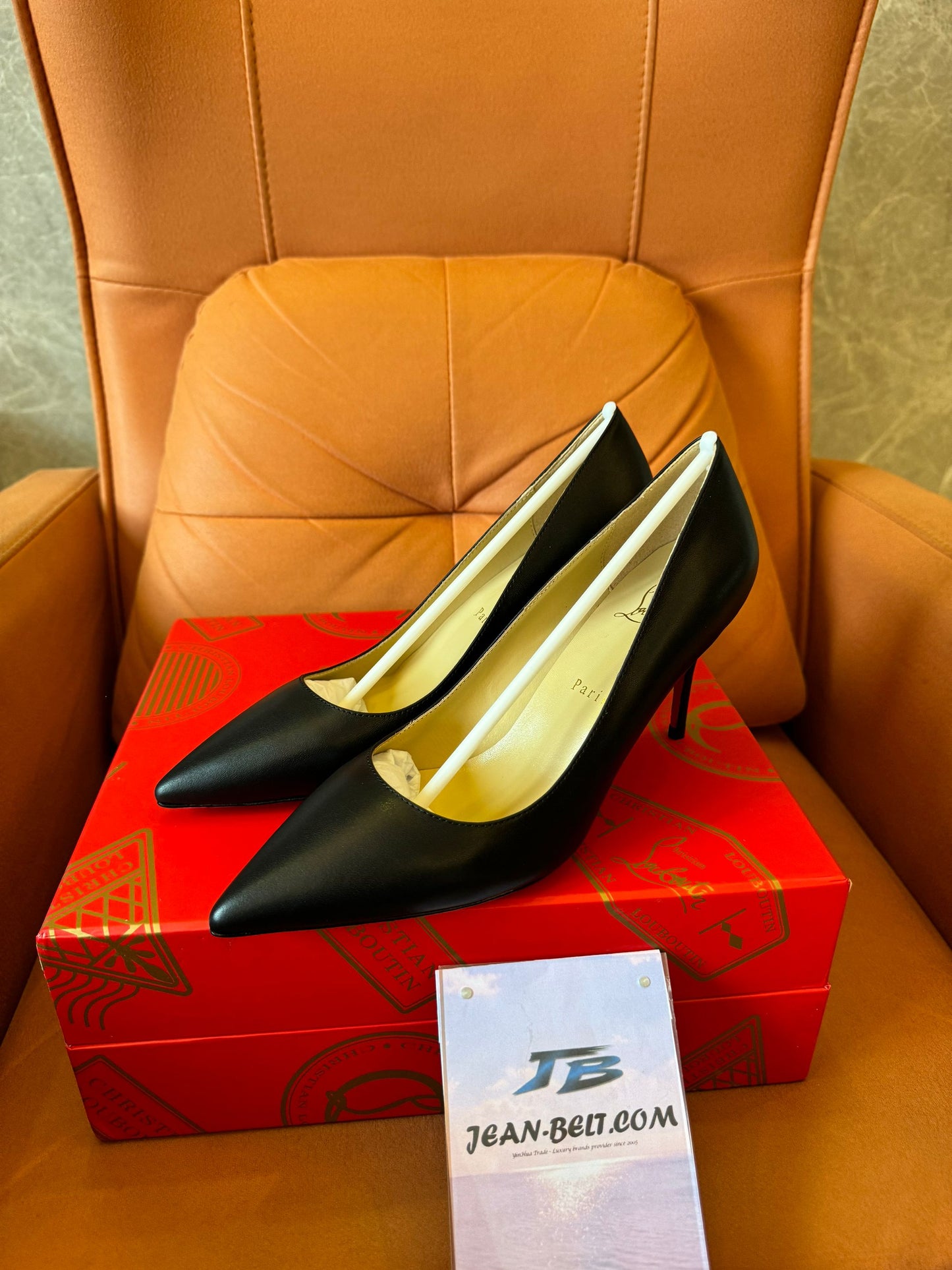 Christian Louboutin black pump shoes for women