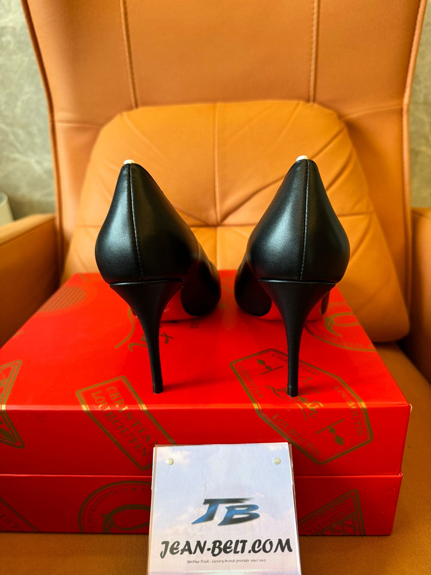 Christian Louboutin black pump shoes for women