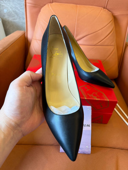 Christian Louboutin black pump shoes for women