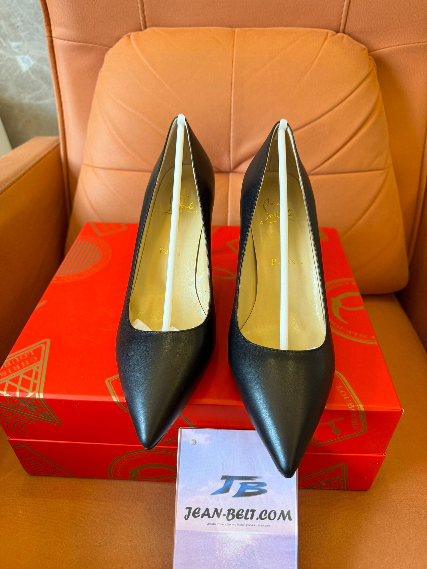 Christian Louboutin black pump shoes for women