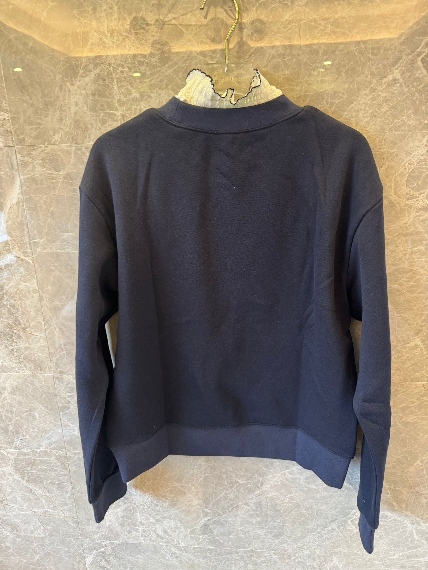 Sandro black/navy printed sweatshirt