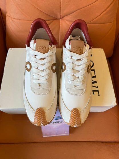 Loewe leather and suede sneakers with signature Anagram detail