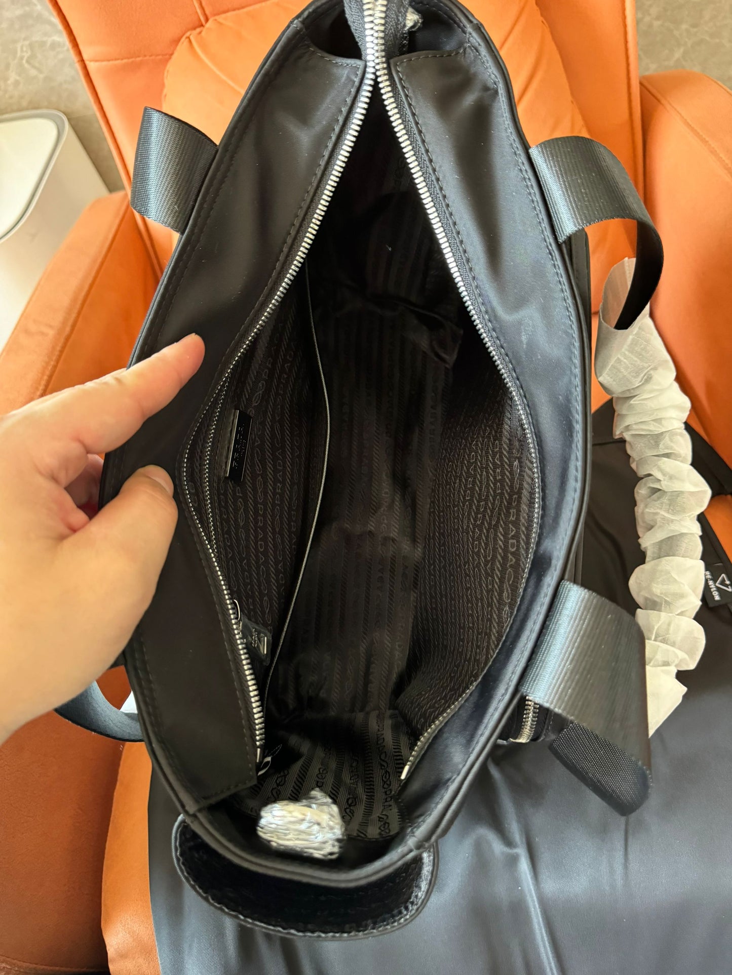 Prada re-nylon baby bag