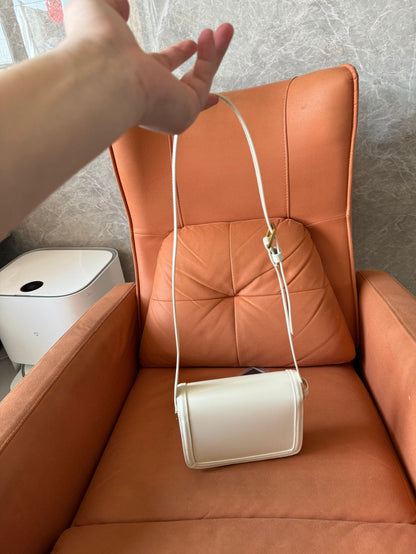 Saint Laurent solferino small bag in white calfskin