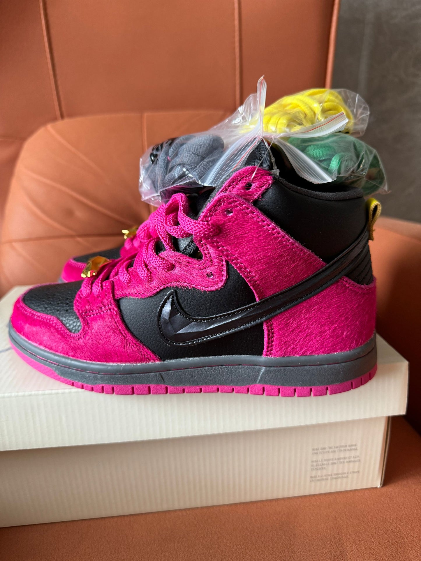 Nike Dunk High Premium "Pink Pony Hair"