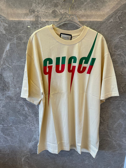 Gucci lightning bolt logo t-shirt