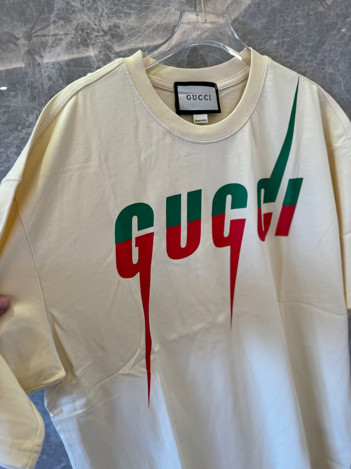 Gucci lightning bolt logo t-shirt